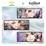 (3pcs) Sticker Slap Hologram Itto Genshin Impact, Hologram Sticker Itto Genshin Impact