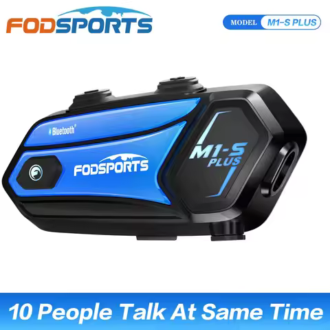 Fodsports M1-S Plus Motorcycle Intercom Helmet Bluetooth Headset 8 Riders 2000M