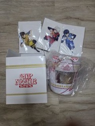Cup Noodle 日清杯麵單肩包連Blue Lock 壓克力立牌 