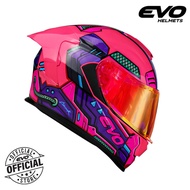 EVO GT-PRO Cyberpunk Dual Visor Full Face Helmet with Free Clear Lens