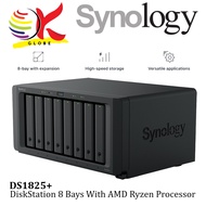 SYNOLOGY DS1825+ NAS DISKSTATION 8 BAYS WITH 2 BUILT-IN 2.5GbE PORTS / DATA BACKUP HOME CLOUD NAS ST