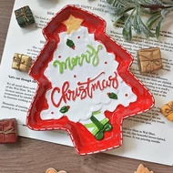 Elevated Bowl Cake Serving Plate Pedestal Plate Sauce Condiment Plate Christmas Ceramic Motif Christ
