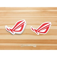 MERAH Sticker - ASUS ROG Logo Sticker Full Red For PC Laptop HP Etc.