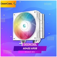 PUTIH Deepcool AG400 White ARGB CPU Cooler - White