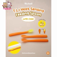 Richell TI Heat Sensing Feeding Spoon With Case Richell Heat Sensor Spoon With Case - Heat Sensor Mp