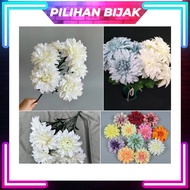 1Bush Artificial Dahlia Gerbera Dahlia Flower Dahlia Flower Decorative Flower Bouquet Hand Bouquet -