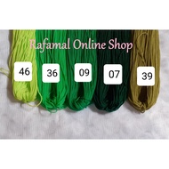 BENANG TALI PP CHINA 1MM (COLOUR OPTION : GREEN) BENANG KAIT CROCHET