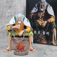 One Piece bt Sitting Posture Raleigh Figure Ornaments Zoro Luffy Boutique Anime Scene Drinking Glowing Bonfire Model