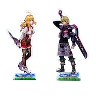 Xenoblade Chronicles main character Shulk and Fiora acrylic stand figure model plate cake topper anime