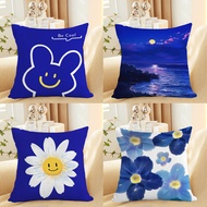 Nordic Pillowcase ins Style Blue Pillow Light Luxury Sofa Pillow Klein Blue Pillow Without Core Remo