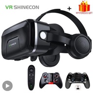 Shinecon Viar 3D Virtual Reality VR Glasses Headset Devices Helmet Lenses Goggles Smart For Smartphones Phone With Controllers