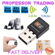 [Wifi Adapter] 600Mbps Dual Band 2.4G / 5G Hz Wireless Lan USB PC WiFi Adapter 802.11AC