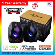 Oxayoi E-Sports Series Dexter GS-20 Stereo 2.0 RGB Gaming Speaker (Support TV, Computer and Mobile)