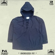 Inherit Anorak Lace Up Parka Smock Military Workwear Jacket Oversized Fit