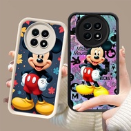 DK-72 Mickey Mouse Silicone Casing black and white for Realme Narzo 13 70 12 12X 70Pro5G C65 Plus Pr
