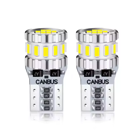 LED T10 6000K W5W 194 LED 6000K White Car Reading Bulbs Door Lamps Interior Light 12V 1.5W