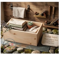 Wooden box measuring 25x25x50cm cm, multi-purpose wooden storage box