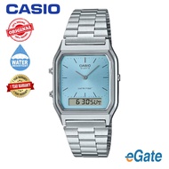 [100% Original 1Year Warranty Casio Vintage Stainless Steel AQ-230A-2A1 Unisex Watch
