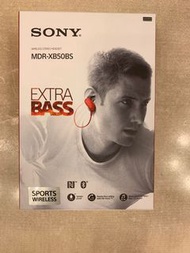 99%新 SONY MDR-XB50BS EXTRA BASS™ 無線入耳式運動耳機  藍芽耳機 紅色
