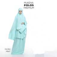 mukena wanita - mukena dewasa - mukena dewasa bali rayon polos -mukena - coklat susu