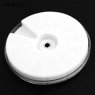 ASSSTRE Round Plastic Container Jewelry Accessories Storage Box 12 Slots - C-12