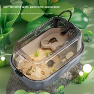 Ecological Turtle Jar Provided with balcony Climbing Platform Back Light+Filter Turtle Basin Filter 