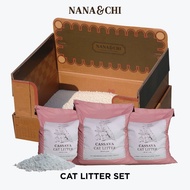 Cat Litter Set | Pure Cassava / Tofu Cat Litter | 3 Packs Bundle | Nana & Chi