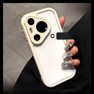 DAIMANG | เคสโทรศัพท์ Huawei Pura70Pro Ultra Pura70ultra P80 Mate60pro P60/50 Nova12 แบบโปร่งใส ป้อง