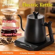 DOVVA Fish Smart Pro X Electric Coffee Kettle Stainless Steel Gooseneck Kettle 800ml Right-Hand Vers