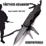 มีดพับ มีดแคมป์ปิ้ง มีดเดินป่า มีดพับหลายฟังชั่น มีดพับและคีมอเนกประสงค์ 10in1 ที่เปิดฝาขวด ไขควง สว