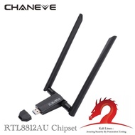 Chaneve kali Linux khóa điện tử Wifi rtl8812au chip băng tần kép 1200mbps Bộ chuyển đổi USB không dâ
