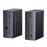 UGREEN Revodok Max Thunderbolt 4 Docking Station - Aluminum Alloy Gray Vertical Dock with 40Gbps Tra