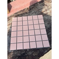 High quality light pink ceramic mosaic tiles 30x30cm. pink ceramic mosaic. ceramic tiles