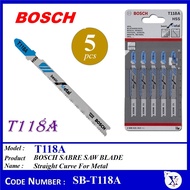T118A BOSCH JIG SAW BLADE - Straight cut, Very Thin, materisla 1.5-3.0mm Metal - SB-T118A