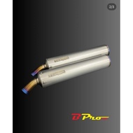 Knalpot Selincer tz 2t ninja r rr ss titanium Bpro Racing klem kleman silencer cobra cnc carbon karb