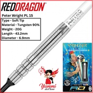 Red Dragon Dart Soft Tip Dart Snakebite Peter Wright PL15 Soft Tip Dart 18G