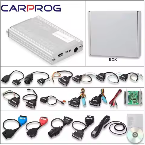 CARPROG V10.93 ECU Programmer with Airbag Reset, 21 Adapters, Works on Win XP/7 32-bit