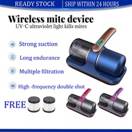 🔥🇸🇬【In Stock】Cordless Dust Mite Vacuum Instrument High Suction Vacuum Cleaner Household UV-C Sterili