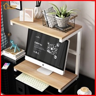 Laptop Stand Printer Stand Desk Shelf Computer Stand Steel Wood Office Furniture Rack Storage Rack P