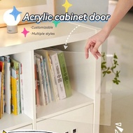 Custom acrylic door panel transparent bookcase door pet door fence dust barrier transparent door pan