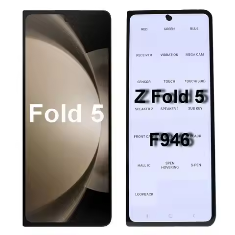 Amoled Z Fold5 LCD For Samsung Galaxy Z fold 5 5g f946 Lcd Touch glass Full for screen display SM-F9