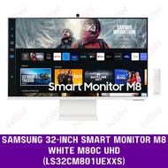 Samsung 32-inch Smart Monitor M8 White M80C UHD (LS32CM801UEXXS)