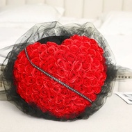 99pcs heartshape rose bouquet 99朵桃心爱心玫瑰花