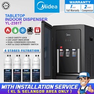 [FREE INSTALL] MIDEA Water Dispenser Tabletop Water Purifier Midea 2381 - 4 Stages Antibacterial Hal
