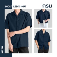 KIZEN เสื้อเชิ้ต ทรงโอเวอร์ไซส์ 17 สี แฟชั่นเกาหลี ผ้าไหมอิตาลี Polyester 100% ผ้านิ่มทิ้งตัว