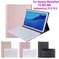 ✿Huawei Mediapad T5 Case Keyboard for M5 M6 Lite Honor Pad 5 10.1 MatePad Pro 10.4 10.8 Bluetooth Keyboard Cover