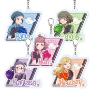 Turkey keychain Anime Mai Rina Sayuri Nozomi Nanase Akebi Mica Acrylic HD decoration bag carrying a 