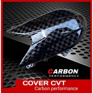 CVT DELUX CARBON CHASSIS CVT SCOOPY NEW CARBON CVT cover beat carbon CVT cover scoopy new carbon CVT