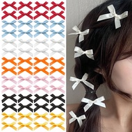 28/56 chiếc kẹp tóc nữ nơ ruy băng nhiều màu, kẹp tóc lụa nhỏ dễ thương cho bé gái, phụ kiện tóc côn