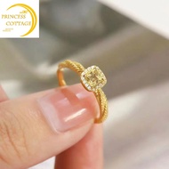 แหวนทอง 0.6 กรัม ทอง 96.5% มีใบรับปแหวนเพชรพลอยสีเหลือง